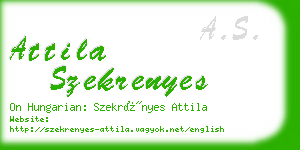 attila szekrenyes business card